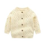 Godderr 3M-2Y Toddler Baby Boys Outerwear Toddler Boys Knitted Cardigan Coats Baby Fall Winter Outerwear Jacket