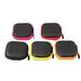 5 Pcs Square Portable Storage Case Zipper Bags Carrying Pouch Sundries Organizer for Earphone USB Cable Charger (Assorted Color)