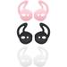 Air Pods Earbuds Cover Ear Hooks Hook Cover Ear Tips Ear Gels Anti-Slip Cover Silicone Compatible with Air Pods 2 & Air Pods 1 or Ear Pods 3 Pairs White/Black/Pink WBPH