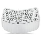 Perixx PERIBOARD-413W US Wired Ergonomic Compact Split USB Keyboard - 15.75x10.83x2.17 inches TKL Design - White - US English