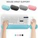 Anvazise Mouse Wrist Rest Ergonomic Super Soft Memory Foam Massage Hole Slow Rebound Pain Relief Silicone Computer Mouse Wrist Support Pad PC Accessories Black One Size