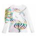 IZhansean Infant Toddler Baby Girls Long Sleeve Tops Unicorn Floral T-Shirt Blouse Autumn Clothes White 1-2 Years