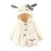 Winter Baby Girls Cartoon Rabbit Thicken Keep Warm Hooded Jacket Coat+Bag White 80