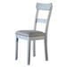 Rogers Two Tone Grey and Pearl Grey Ladder Back Side Chairs (Set of 2)