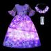 Light Up Princess Costume Dress for Girls Party