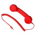 3.5mm Universal Retro Telephone Handset Cell Phone Receiver Mic Microphone Speaker for Cellphone Anti Radiation Receivers for iPhone Android