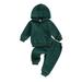 Bagilaanoe 2PCS Toddler Baby Girl Boy Long Pants Set Solid Color Long Sleeve Hoodies Sweatshirt Tops + Drawstring Sweatpants 6M 12M 18M 24M 3T 4T 5T Kids Casual Sweatsuits