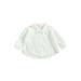 Gwiyeopda Children Kids Toddler Baby Boys Girls Short Sleeve Lapel Collar Button Down Shirt 1-7 Years