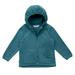 JAN & JUL Toddler Boys Girls Warm Fleece Hoodie for Fall Winter (Blue Spruce 5T)