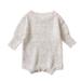 Toddler Girls Long Sleeve Colourful Kintted Sweater Romper Bodysuit For Babys Clothes Grey 80