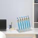 Pen Rack Holder Acrylic Pen Holder Acrylic Supplies 6/12 Slots Stationery Organization Accessories Office Cosmetic Brushes Pen Display Stand 15cm