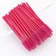 100pcs 500pcs Microbrushing one-time Disposable Eyelash Brushes Disposable Eyelash Brushes Mini Mascara Applicator Natural Extention Wands Makeup Brushes Tool (Rose-100pcs)