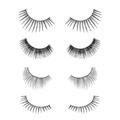 Salona Eye Splashes False Eyelashes Bulk 70 Pairs of Fake Eyelashes with Different Style Thin Natural Look Wispies Cat Eye Fluffy Volume 7 Styles Bundle