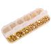 Hemoton 1 Box Decorative Nail Art Stickers Golden Semicircle Pearl Diamond Manicure Stickers Nail Accessories Decor (Golden)