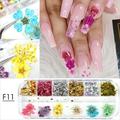 Gyouwnll Flowers Nail Natural Floral Leaf Stickers 3D Nail Polish Manicure Accessories J