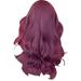 HIBRO Wig Lace Front for Women High Temperature Silk Wig Grape Purple Long Curly Hair Fluffy And Beautiful Party Ladies Wig 66cm/26in