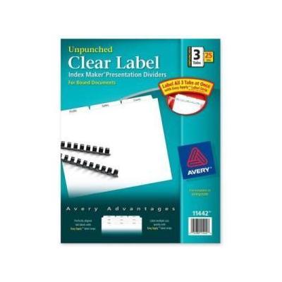 Avery Index Maker Clear Label Divider