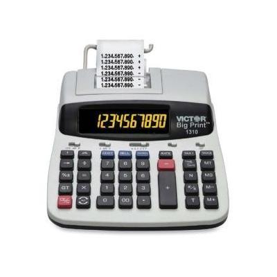 Victor Big Print Commercial Thermal Printing Calculator - 10 Character(s) - Dot Matrix - AC Supply P