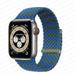 YuiYuKa BraidedSolo Loop Compatible with Apple Watch Bands 40mm 44mm 45mm 41mm 42mm 38mm Ultra 49mm Sport Loop Nylon band Elastic Strap Replacement iWatch Band series 9 8 7 SE 6 5 4 3 blue green