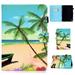 K-Lion Flip Case for Amazon Kindle Fire Max 11 Tablet Case PU Leather Wallet Case Multiple Viewing Angles Stand with Card Slots Magnetic Auto Sleep/Wake Cover For Amazon Fire Max 11 Beach