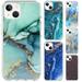 Marble Pattern Silicone Phone Cover Case For 13 Mini 13 Pro Max 13 Pro 14 14 PLUS 14 PRO 7 Plus/8 Plus 11 12/ 12 Pro