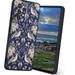 Blue-Vintage-Floral-William-Morris-Style-Models-And-Rubber-Liner-Hard Phone Case Degined for Samsung Galaxy A52 5G Case Men Women Flexible Silicone Shockproof Case for Samsung Galaxy A52 5G