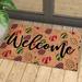 WQJNWEQ Valentines Day Decorations Easter Doormat Easter Eggs Rabbit Entryway Front Porch Rugs Anti-Skid Bottom Floor Indoor Outdoor Carpet For Home Patio Home Decor