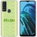 TalkingCase Slim Phone Case Cover Compatible for TCL 30 XE/30XE/30 V/30V Green Avocado Text Print Lightweight Soft Anti-Scratch USA