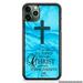 Jesus Christ Bible Verse Cross Christian Slim Shockproof Hard Rubber Custom Cover For iPhone 13 Pro Max Mini 12 XS XR