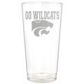 Kansas State Wildcats Etched 16oz. Rally Cry Pint Glass