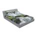 East Urban Home Majestic Waterfall Blocked w/ Massive Rocks w/ Moss Sheet Set Microfiber/Polyester | Full/Double | Wayfair