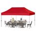 Arlmont & Co. Amaziyah Steel Pop-Up Canopy Metal/Steel/Soft-top in Red | 10ft x 20ft | Wayfair 97B1205A6FF84DBE8D70558BD6CD4EE8