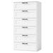 Red Barrel Studio® 6 - Drawer Dresser Wood in Brown/White | 46.6 H x 23.6 W x 15.7 D in | Wayfair D265F5FFED8947FC9166EFBBA5542A21