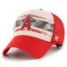 Men's '47 Cream/Red Los Angeles Angels Breakout MVP Trucker Adjustable Hat