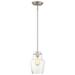 Vintage 1-Light Mini-Pendant in Satin Nickel