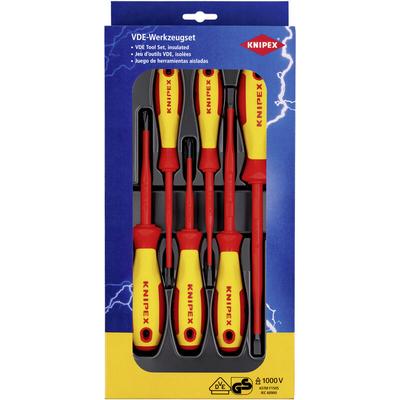 Vde Schraubendreher-Set 6teilig Schlitz, Kreuzschlitz Phillips - Knipex