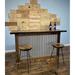 Mill & Foundry Corrugated 40" Tall Barn Bar