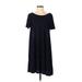 Cos Casual Dress - A-Line: Blue Solid Dresses - Women's Size Small