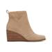 TOMS Women's Natural Suede Sutton Boots, Size 9