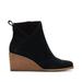 TOMS Women's Black Suede Sutton Boots, Size 8.5