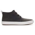 TOMS Men's Grey Leather Carlo Mid Terrain Sneaker Shoes, Size 13