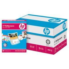 HP Multipurpose Paper, 96 Bright, 2500 Sheets/Case, 8 1/2" x 11", 20 lb.