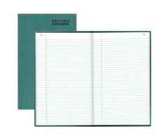 Rediform Green Bookcloth Margin Record Books