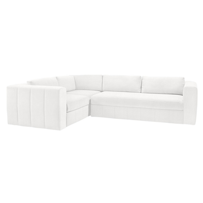 Morgan Sectional - 3 Pc Right Arm Facing - Chenille Snow