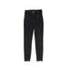 Jeans - Adjustable Skinny Leg Denim: Black Bottoms - Kids Girl's Size X-Small - Black Wash