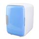 KIMISS Portable Fridge Tiny Fridge Car Fridge 4 Litersle Absmetic Storage Detachable Partition Portable Fridge For Foodmetic Car (Blue)