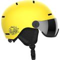 Salomon Orka Visor Kinder Helm Ski Snowboarden, Integrierter Komfort, einfach anzupassende Passform und leicht, Gelb, KS 4953