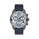 Movado 3600909 Bold Verso Men's Swiss Quartz Grey Ion-Plated Stainless Steel and Leather Strap Watch, Color: Navy, Navy, Navy