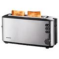 Severin Automatic long slot toaster with 1000 W of power AT 2515, brushed stainless steel-black