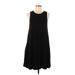 Socialite Casual Dress - A-Line: Black Solid Dresses - Women's Size Medium